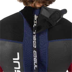 2024 Gul Mens Response 3/2mm Back Zip Shorty Wetsuit RE3319-C1 - Navy / Red